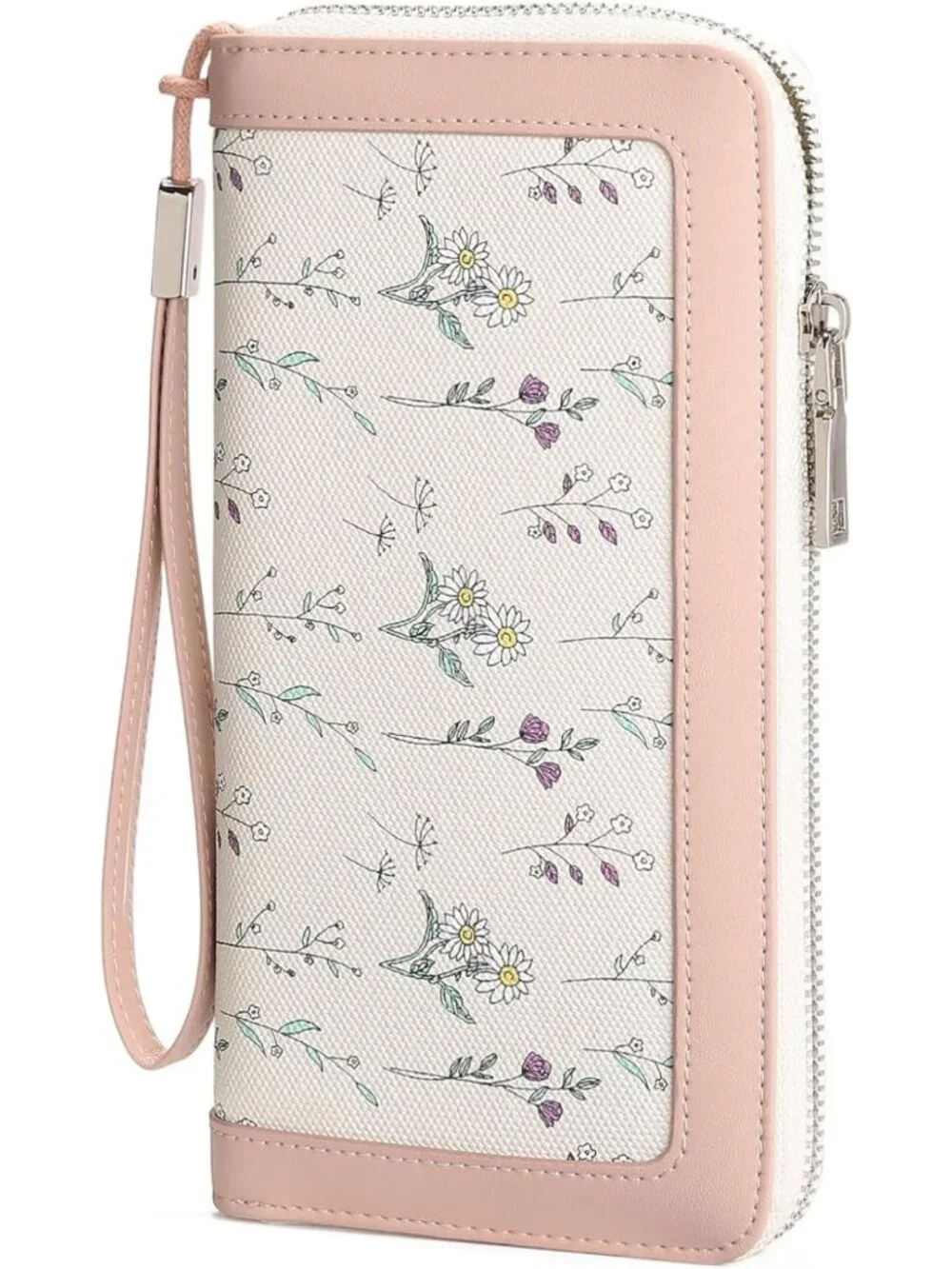 Stylish RFID Blocking Vegan Leather Wristlet Wallet for Women - Large Capacity